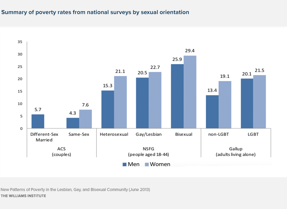 New Patterns Of Poverty In The Lesbian Gay And Bisexual Community Williams Institute